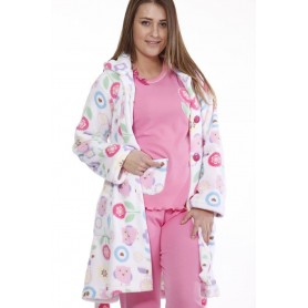 PIJAMA SRA. CARDADO 100%ALG. MIRA REF. 8551MW  