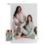 PIJAMA SRA. CARDADO 100%ALG. MIRA REF. 8551MW  