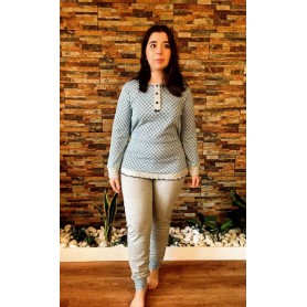 PIJAMA SRA. CLASSICO CARDADO REF: 3590