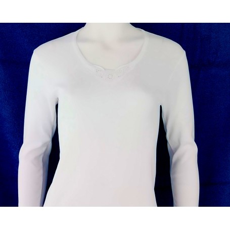 CAMISOLA SENHORA BORDADO C/M RFª556F