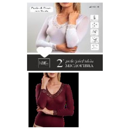 CAMISOLA SRA. SEGUNDA PELE C/RENDA MICROFIBRA 40 DEN