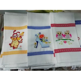 PANO 70X50 BORDADO REF. 19B 100%ALGODAO