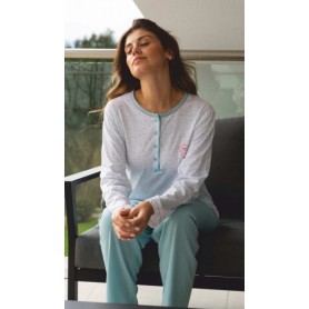 PIJAMA SRA. C/MANGA REF: 1111