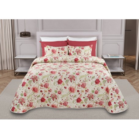 COLCHA ACOLCHOADA C/FRONHAS REF. GARDEN