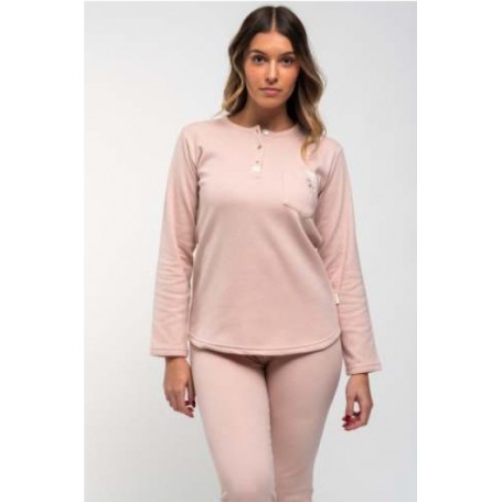 PIJAMA SRA. LISO CARDADO MIRA REF. 8193MW