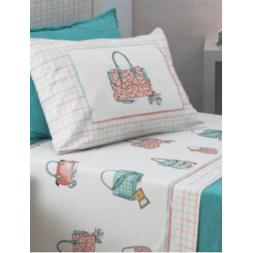 JOGO CAMA FLANELA REF. TEEN BAG