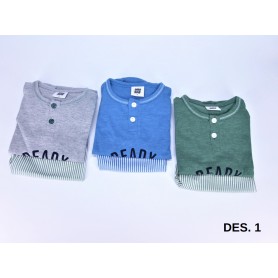 PIJAMA RAPAZ ALGODÃO C/PERNA RFª77 