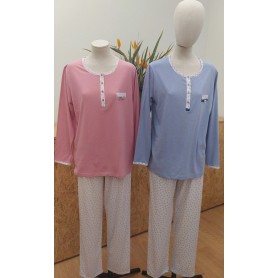 PIJAMA SENHORA C/MANGA REF:350