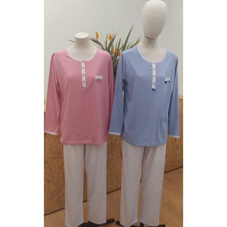 PIJAMA SENHORA C/MANGA REF:350