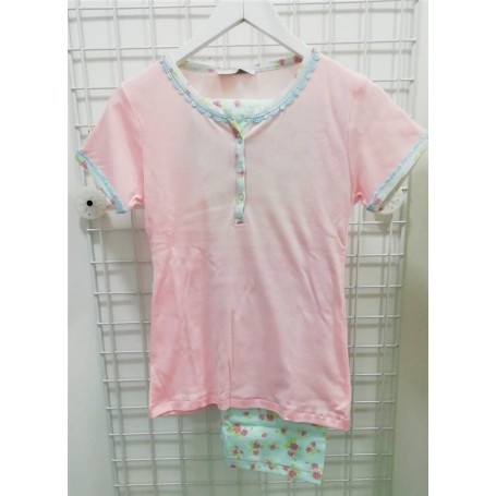 PIJAMA SENHORA C/PERNA E M/MANGA REF. 8647 CM MIRA