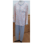 PIJAMA SRA. CARDADO ESTAMPADO REF: 96