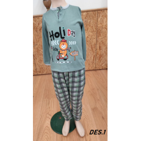 PIJAMA RAPAZ ALGODÃO C/PERNA RFª77 