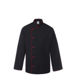 JALECA MANGA COMPRIDA VIVO VERMELHO C/MOLAS