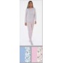 PIJAMA SRA. 100%ALG. CARDADO REF. 9754
