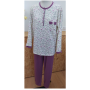 PIJAMA SRA. CARDADO ESTAMPADO REF: 96