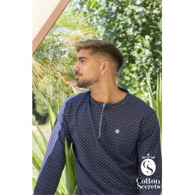 PIJAMA HOM. C/PERNA 100%ALG REF. 2054