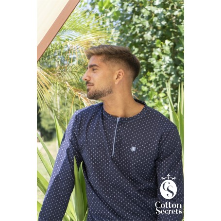 PIJAMA HOM. C/PERNA 100%ALG REF. 2054