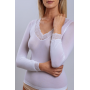 CAMISOLA SRA. SEGUNDA PELE C/RENDA MICROFIBRA 40 DEN