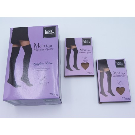 MEIA LIGA MOUSSE OPACO 