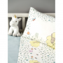 JOGO CAMA GRADES BEBE VERAO 100%ALGODAO REF: SHEEP