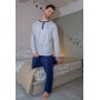 PIJAMA HOMEM S/CARDA C/PERNA 100%ALG REF. 2017